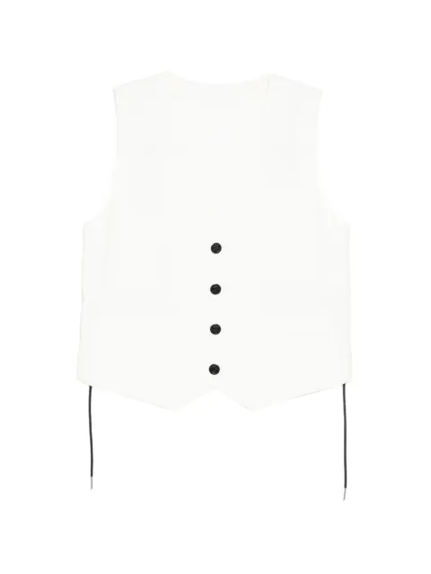sacai v-neck sleeveless blazer White 2608416