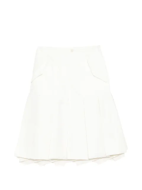 sacai buckle pleated skirt Neutrals 2608308