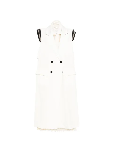 sacai suiting dress Neutrals 2608279