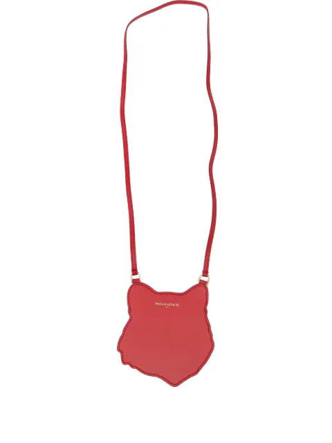 Maison Kitsuné fox-head pouch Red QU530CLLR0001