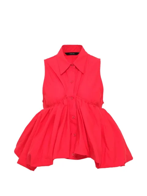 pushBUTTON collared buttoned shirt Red PB2610228W00228WRD