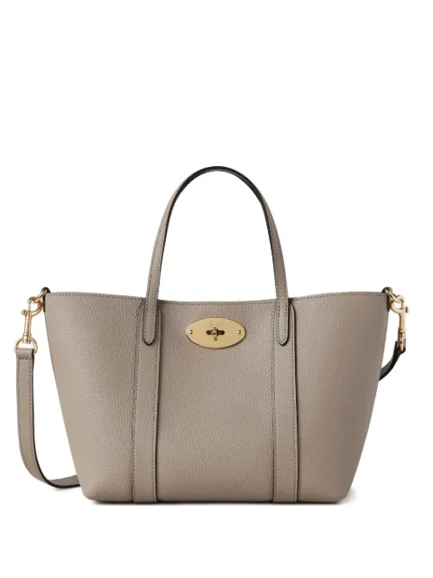 Mulberry mini Bayswater grained tote bag Neutrals RL8875205