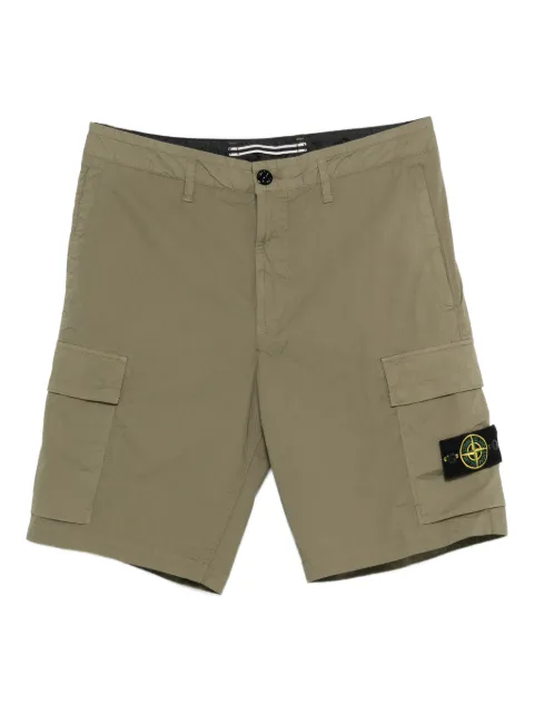 Stone Island logo-patch cargo shorts Green L1S15L100020S0003