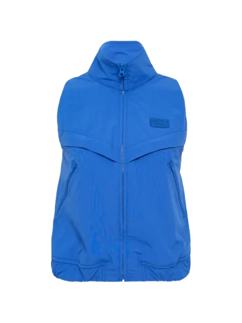 pushBUTTON zip-up gilet Blue PB2610111W00111WBL