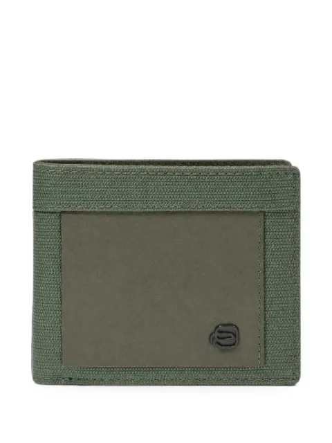 PIQUADRO logo-plaque panelled wallet Green PU3891S136RVE
