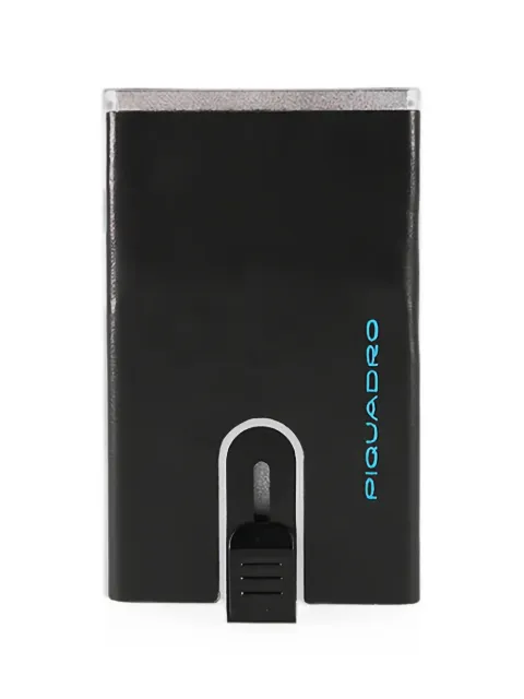 PIQUADRO logo-print card holder Black PP4825B2R