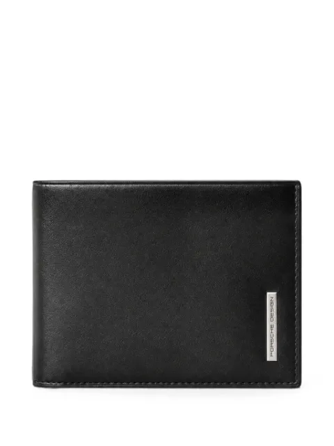 PIQUADRO logo-plaque bifold wallet Black PU6190B2RNE