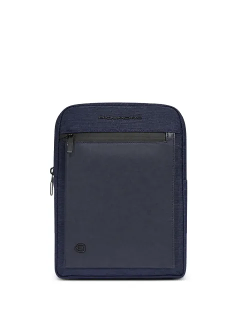 PIQUADRO logo-plaque panelled backpack Blue CA1816S136BLU