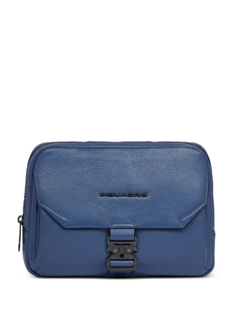 PIQUADRO pebbled leather clutch bag Blue CA6615S135BLU