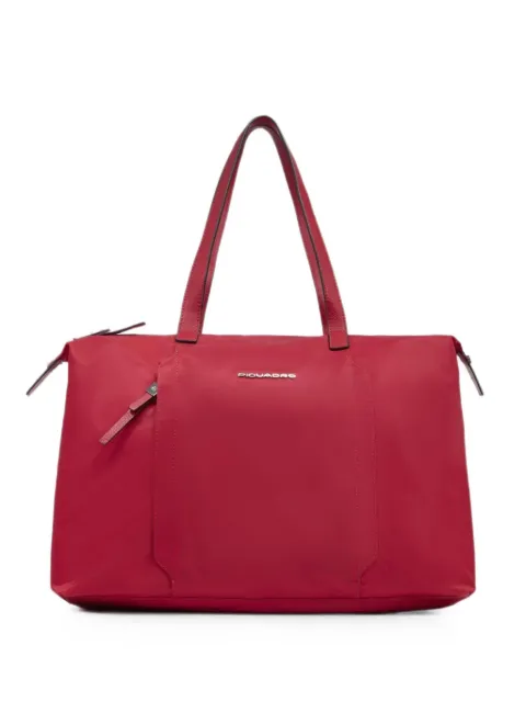 PIQUADRO logo-plaque laptop bag Red BD6723W92TR