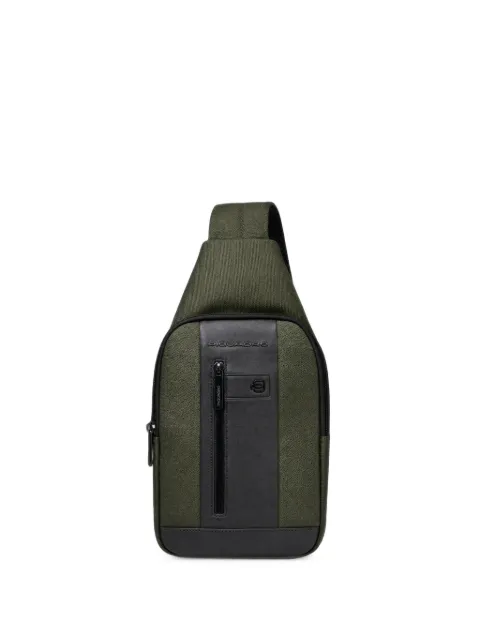 PIQUADRO logo-panelled backpack Green CA4536BR2VE2