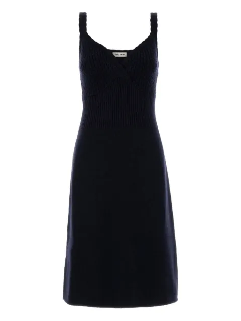 Miu Miu knitted midi dress Blue MMA913SOOO18H1