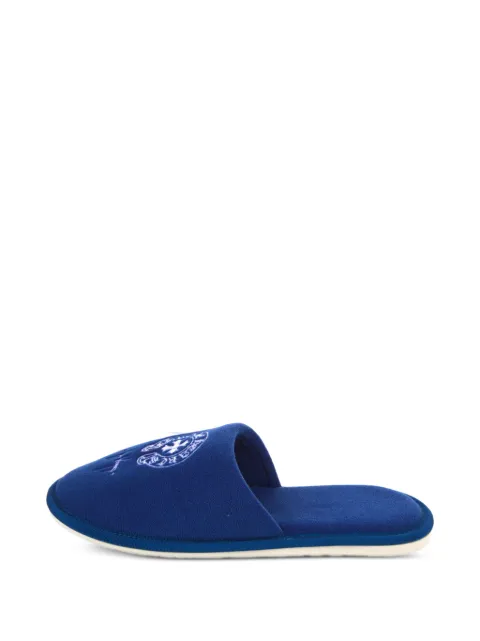 Chrome Hearts Las Vegas logo-embroidered slippers Blue CHRM0586