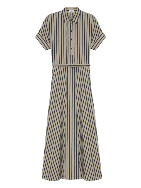 Adam Lippes Sadie striped poplin maxi dress Neutrals R26739SS