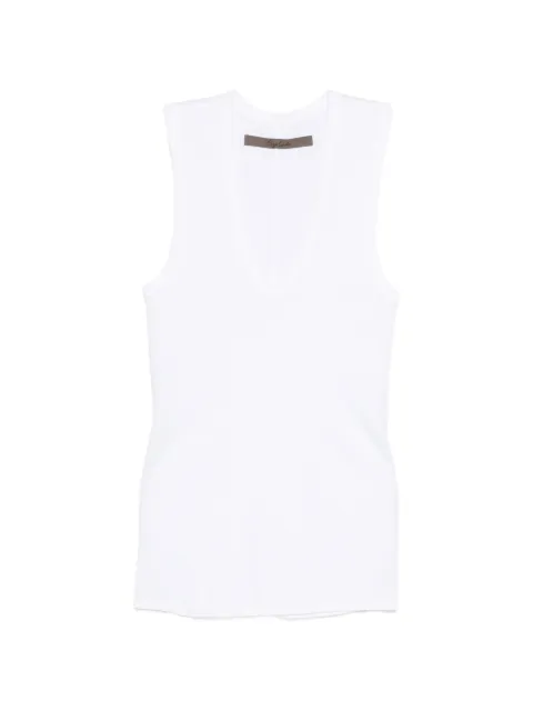 Enza Costa scoop-neck tank top White ISL3340