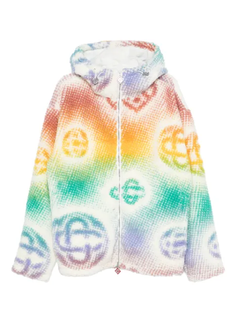 Casablanca monogram hooded jacket White MSP26JK48301