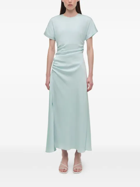 SIMKHAI Marabella side-gathered maxi dress Blue 1261165Q