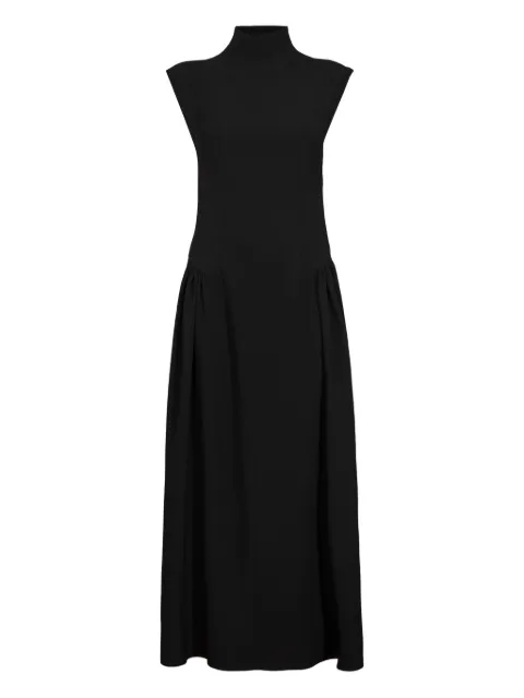 RXQUETTE high-neck midi dress Black RXQF25OBSMDDR