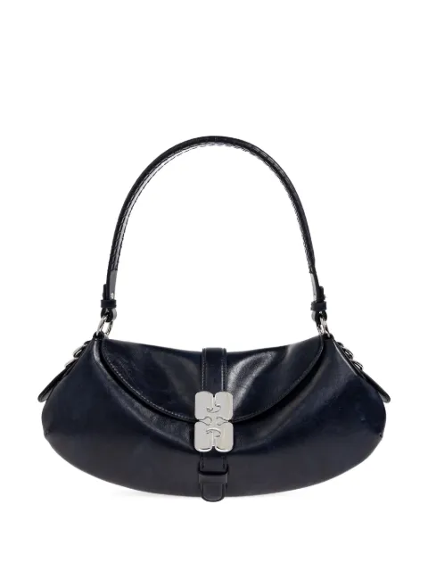 GANNI logo-buckle tote bag Blue B2070060
