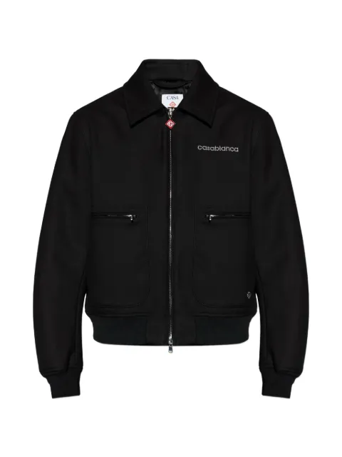 Casablanca zip pocket jacket Black MSP26OT22401