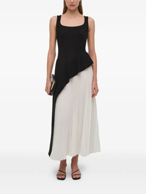 SIMKHAI Zayla Pleated midi dress White 1261211C