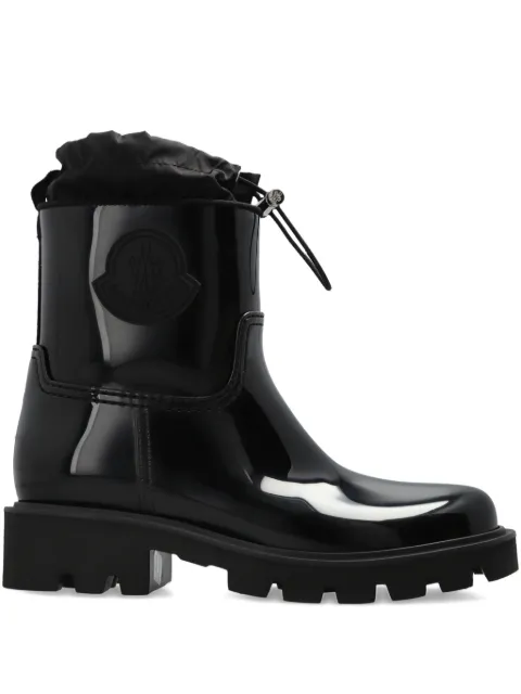 Moncler Kickstream logo-patch rain boots Black L109B4G00020M9561