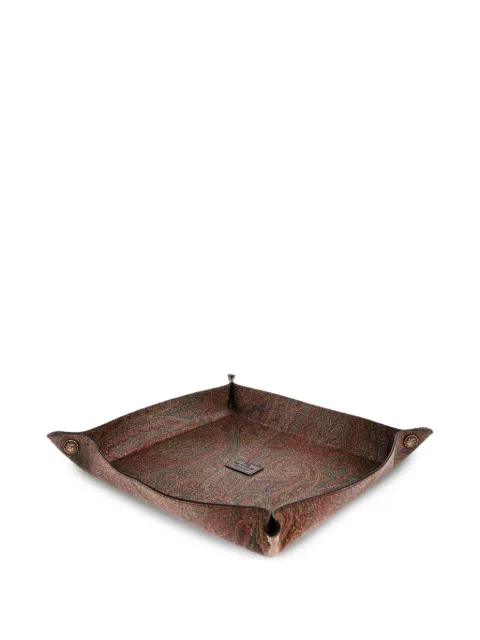 ETRO HOME paisley-pattern tray Brown UHGE0015AX155