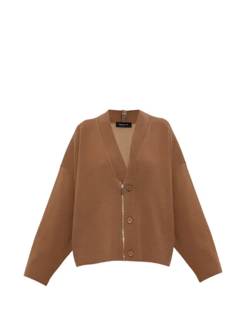 Fabiana Filippi V-neck cardigan Brown MAD266F027L7860000