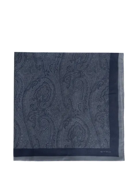 ETRO paisley-print scarf Blue MATA0038AV917