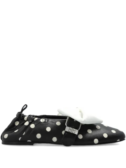 GANNI polka-dot ballerinas Black B1020059