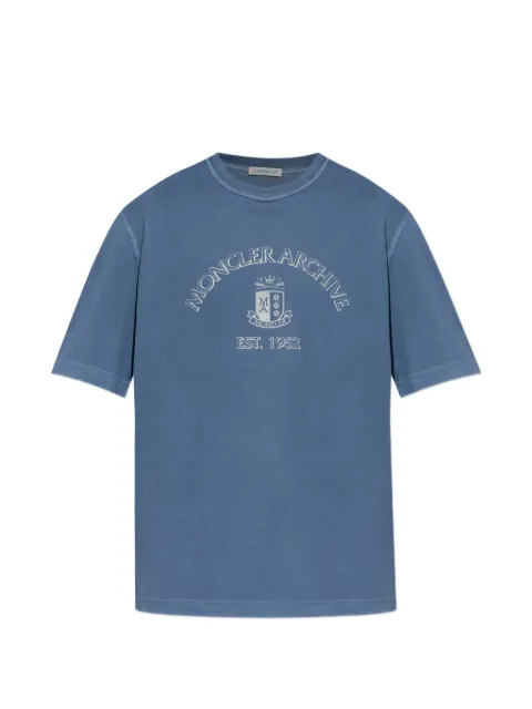 Moncler printed T-shirt Blue L10918C0001389BAL