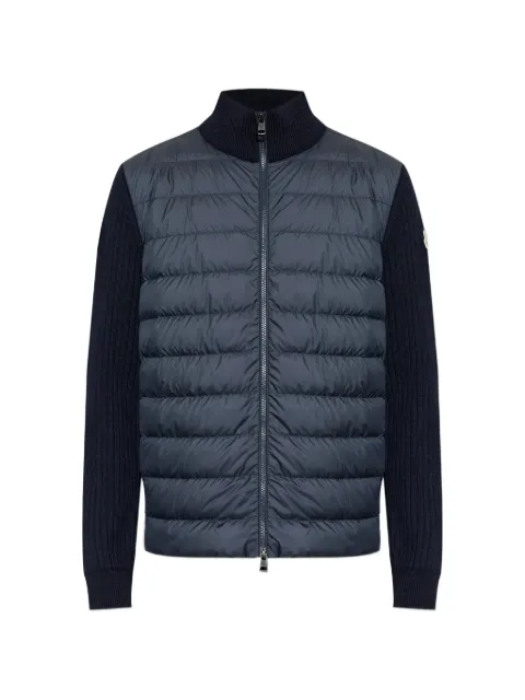 Moncler padded-front jacket Blue L10919B00003M1131