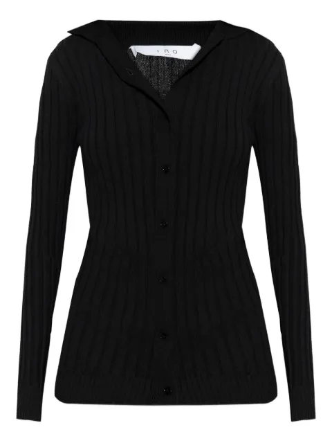 IRO ribbed buttoned cardigan Black WP12LEONISE