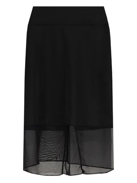 IRO mesh-panel skirt Black WP31DRABA