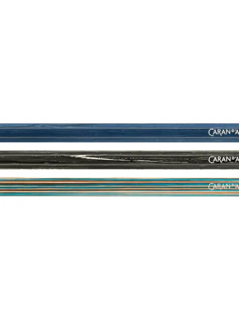 Caran d'Ache patterned pencils (set of three) Blue CDCC0361025