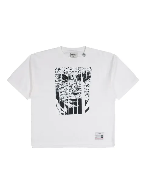 Maison MIHARA YASUHIRO x Masses face-print T-shirt White C15TS042