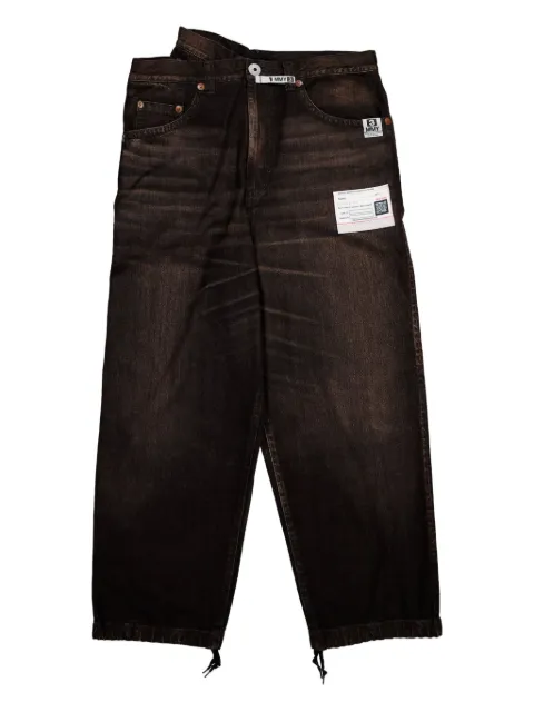 Maison MIHARA YASUHIRO pocket jeans Brown A15PT027