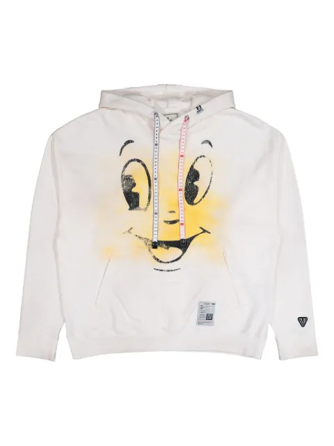 Maison MIHARA YASUHIRO printed distressed hoodie White J15HD731