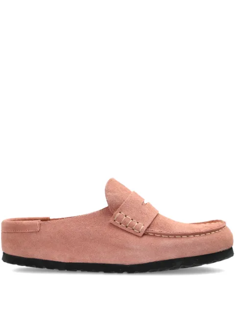 Birkenstock Naples Wrapped suede mules Grey 1031683
