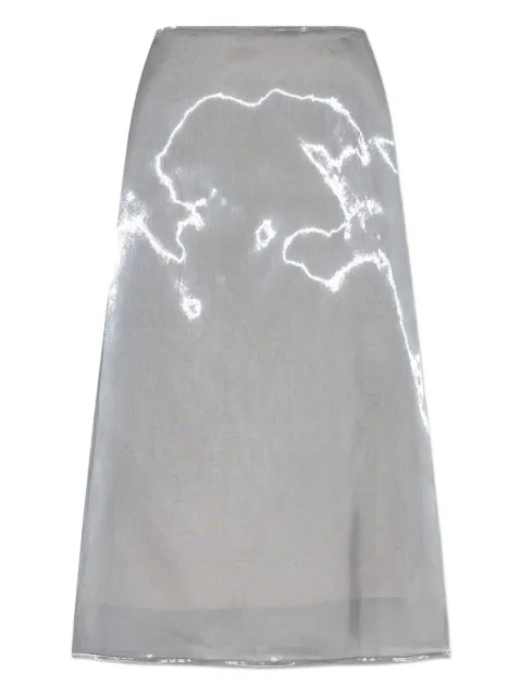 Fabiana Filippi metallic-effect skirt Grey GND266F406D9420000