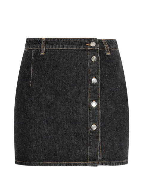 IRO button-fastening mini denim skirt Black WP31ISYA