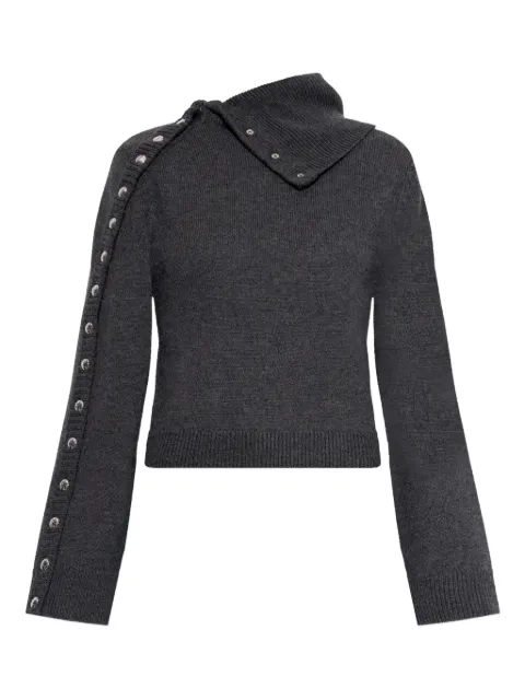 IRO button high-neck sweater Grey WP12KONIE