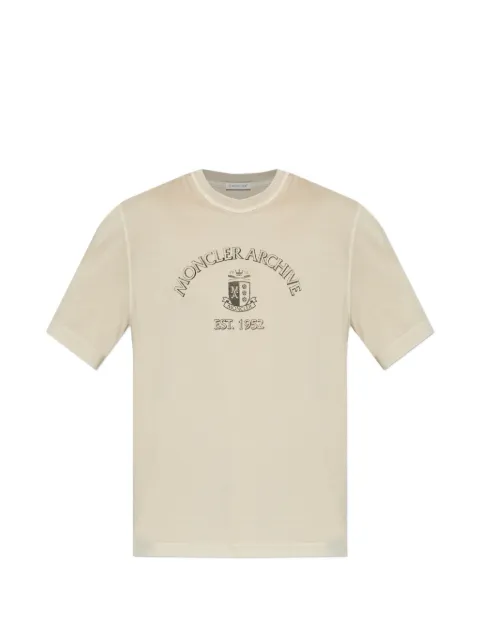 Moncler printed T-shirt Neutrals L10918C0001389BAL