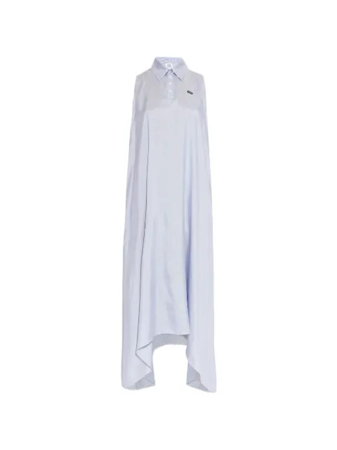 VETEMENTS silk maxi dress Blue WE76DR379N