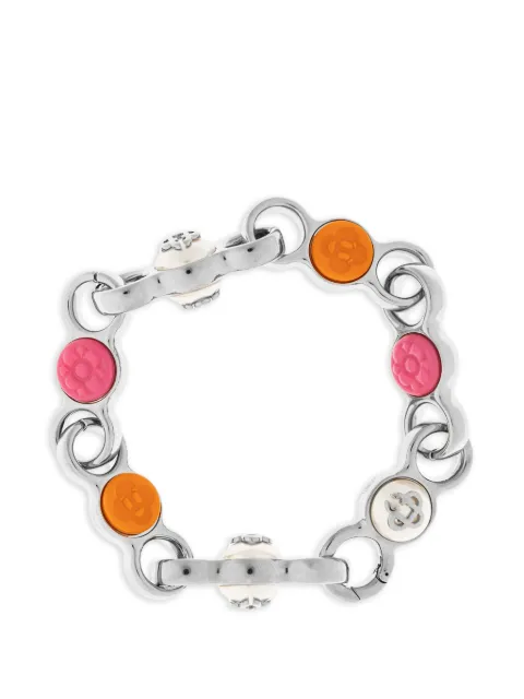 Casablanca flower-accented chain bracelet Silver ASP26JW35801