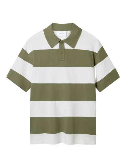 Axel Arigato striped polo shirt Green A3798002