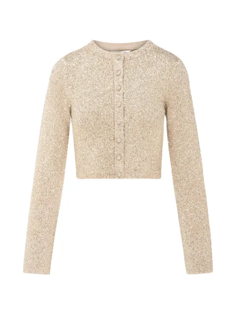 LoveShackFancy Ferra buttoned cropped cardigan Neutrals K20812985