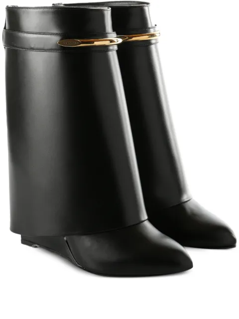Givenchy Shark Pinch leather ankle boots Black BE605LE1J7001