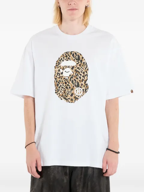 A BATHING APE® cotton T-shirt White 001TEL801306MWHT