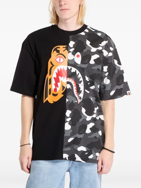 A BATHING APE® cotton T-shirt Black 001CSL801301MBLK